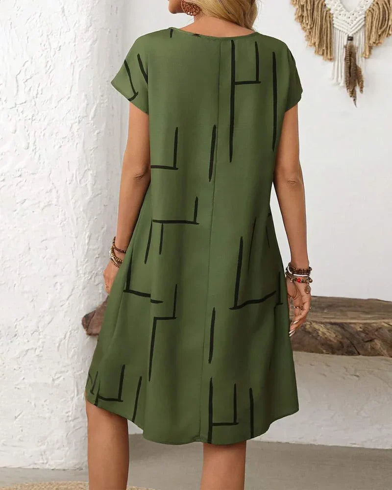 Camilla Granelli™ Breathable Printed Dress for Effortless Summer Style