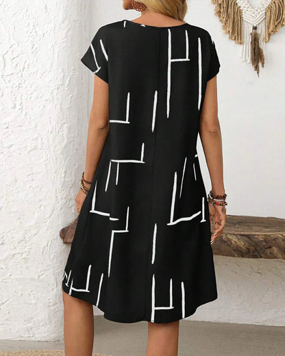 Camilla Granelli™ Breathable Printed Dress for Effortless Summer Style