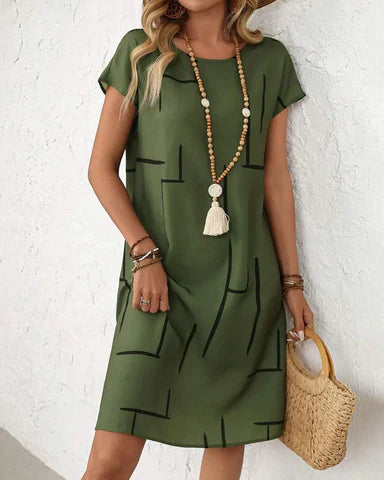 Camilla Granelli™ Breathable Printed Dress for Effortless Summer Style