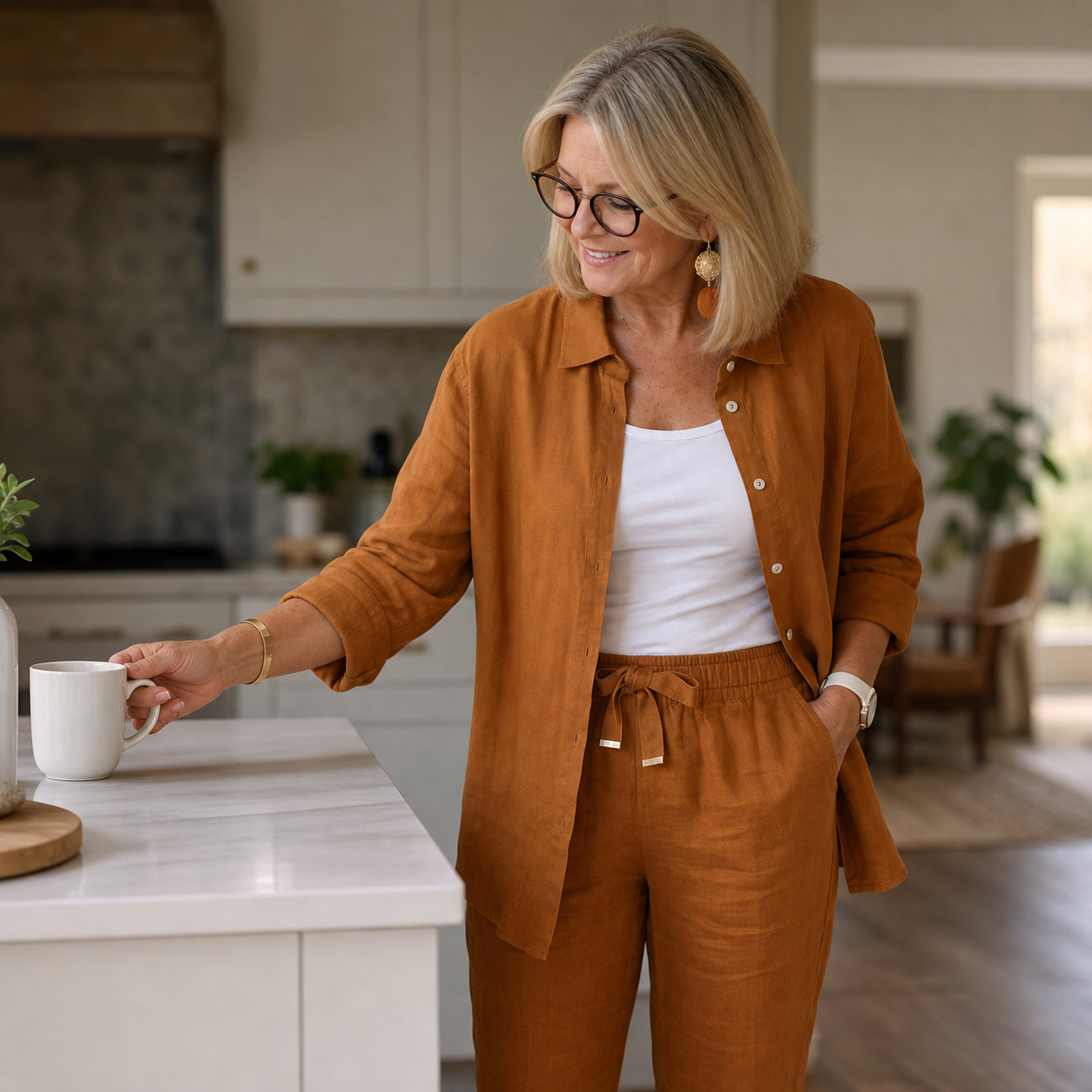 Camilla Manfredi™ Effortless Shirt and Pants for Warm Days