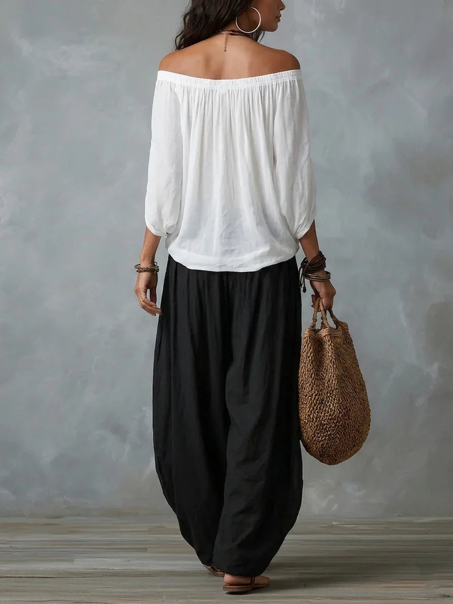 Camilla Ulivelli™ Effortless Off-Shoulder Co-ord Set
