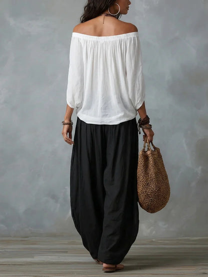 Camilla Ulivelli™ Effortless Off-Shoulder Co-ord Set