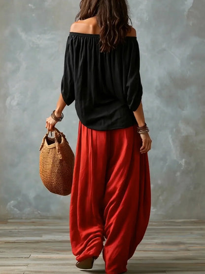 Camilla Ulivelli™ Effortless Off-Shoulder Co-ord Set