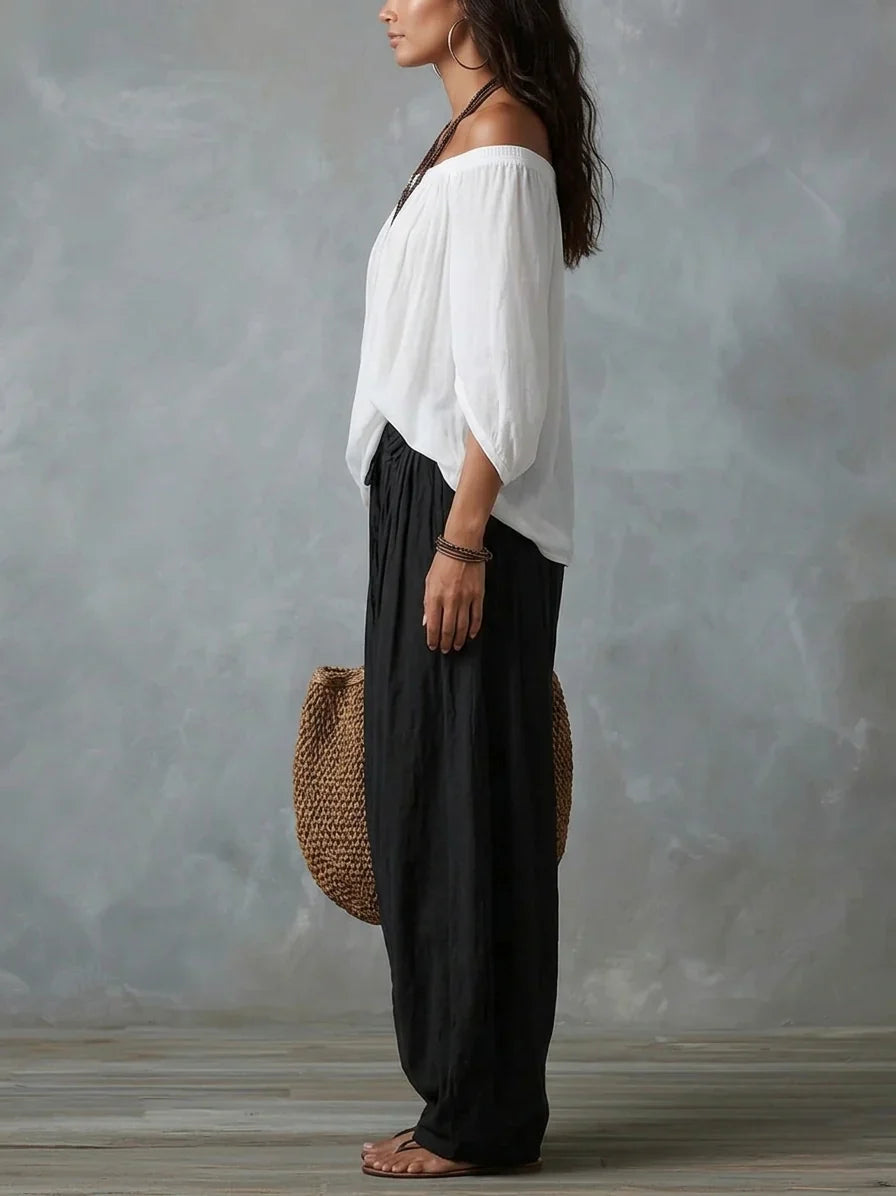 Camilla Ulivelli™ Effortless Off-Shoulder Co-ord Set