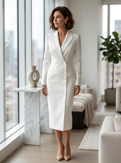 Camille™ Tailored Blazer Dress for Work and Evening