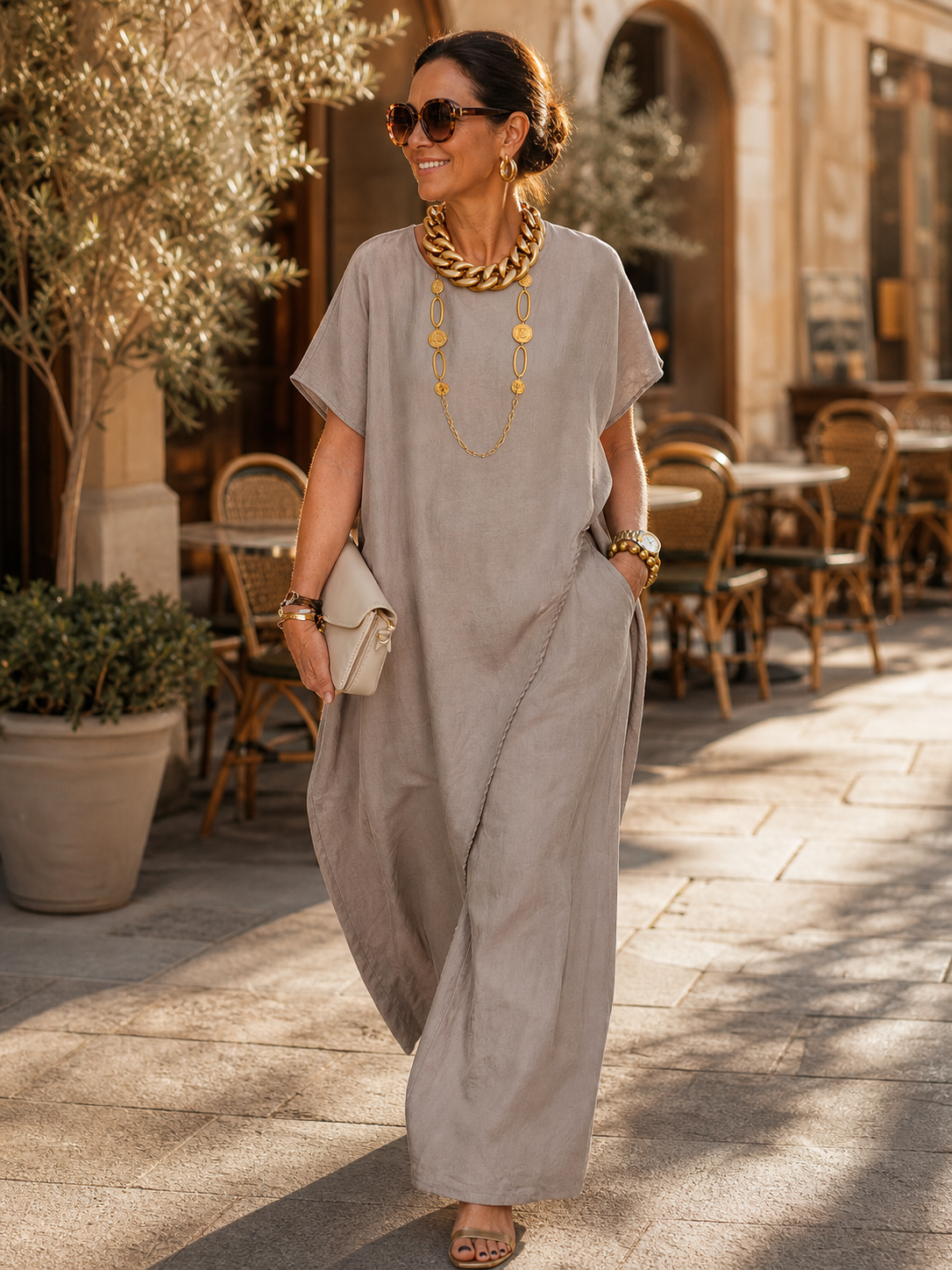 Candida Astolfi™ Effortless Loose Fit Two-Piece Set