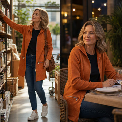 Candida Barchetti™ Zip Hooded Jacket for Everyday Layering