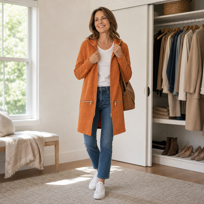 Candida Barchetti™ Zip Hooded Jacket for Everyday Layering
