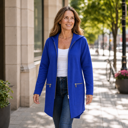 Candida Barchetti™ Zip Hooded Jacket for Everyday Layering