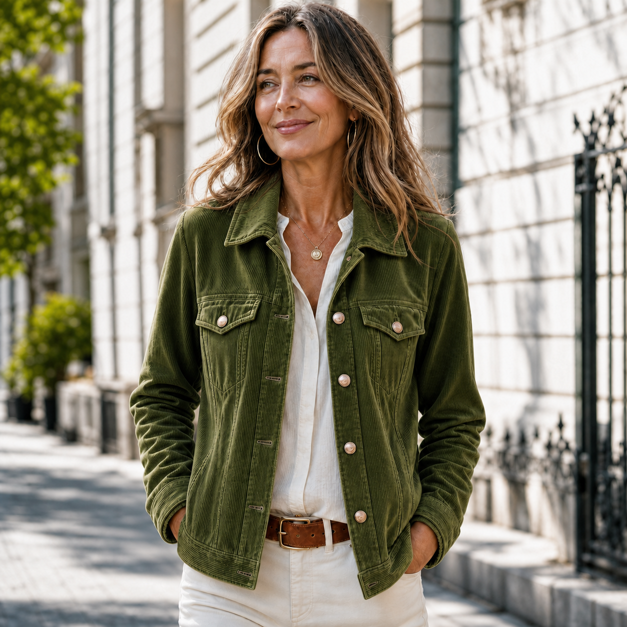 Candida Baronetti™ Versatile Button Jacket with Vintage Wash