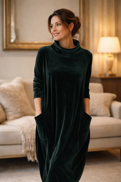 Candida Manganelli™ Cozy Maxi Dress for Effortless Style