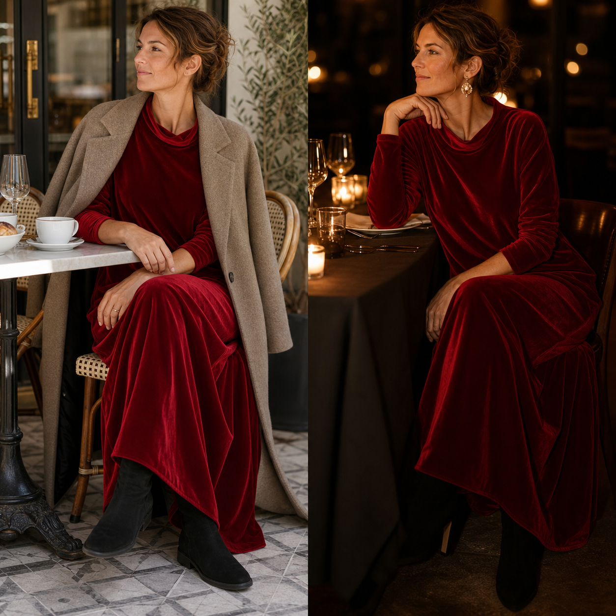Candida Manganelli™ Cozy Maxi Dress for Effortless Style