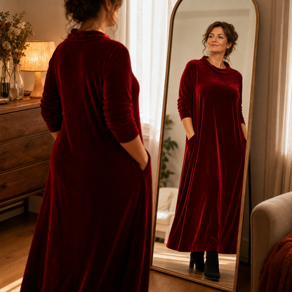 Candida Manganelli™ Cozy Maxi Dress for Effortless Style