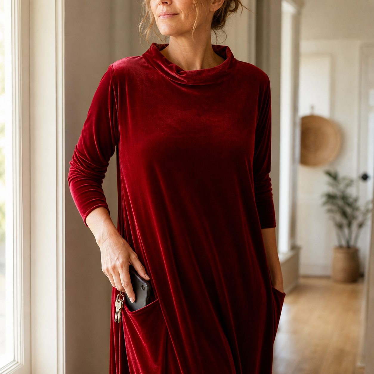 Candida Manganelli™ Cozy Maxi Dress for Effortless Style