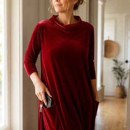Candida Manganelli™ Cozy Maxi Dress for Effortless Style