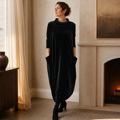 Candida Manganelli™ Cozy Maxi Dress for Effortless Style