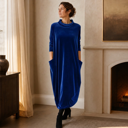 Candida Manganelli™ Cozy Maxi Dress for Effortless Style