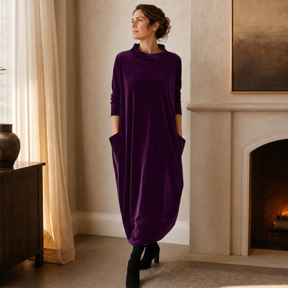 Candida Manganelli™ Cozy Maxi Dress for Effortless Style