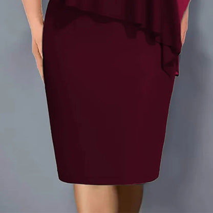 Candida Scaglione™ Elegant Rhinestone Dress that Flatters Curves