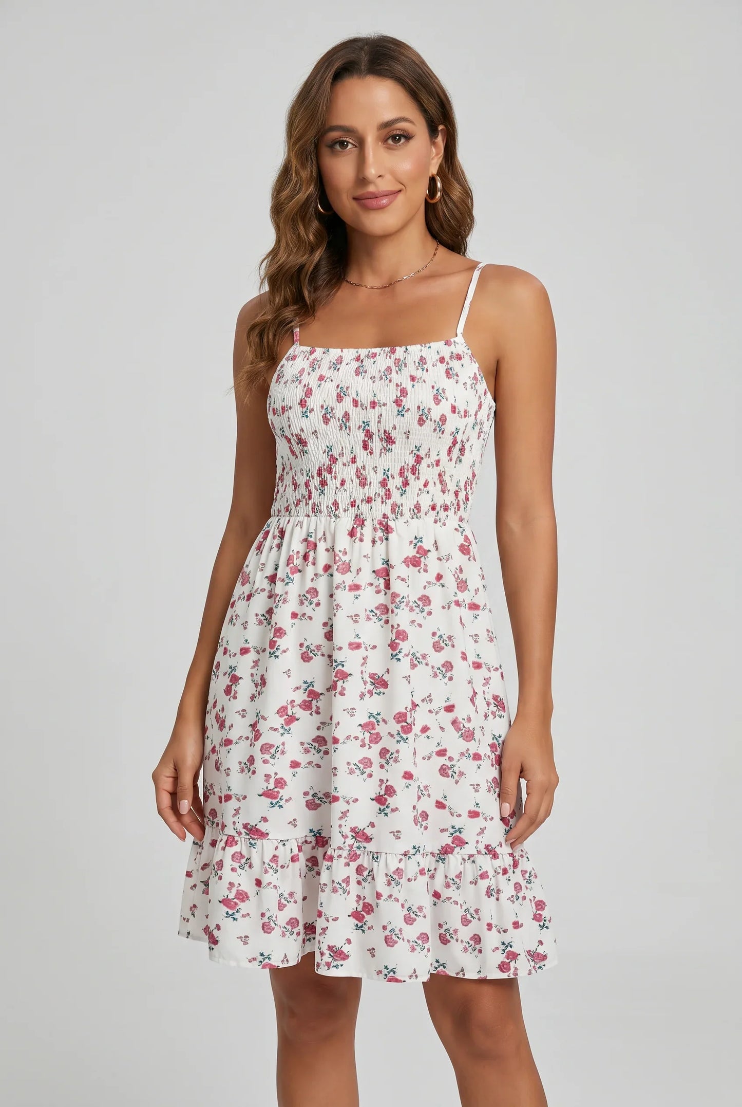 Candida Vettori™ Breathable Floral Summer Dress for Effortless Style