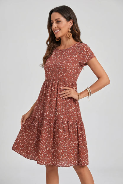 Candida Vettori™ Breathable Floral Summer Dress for Effortless Style