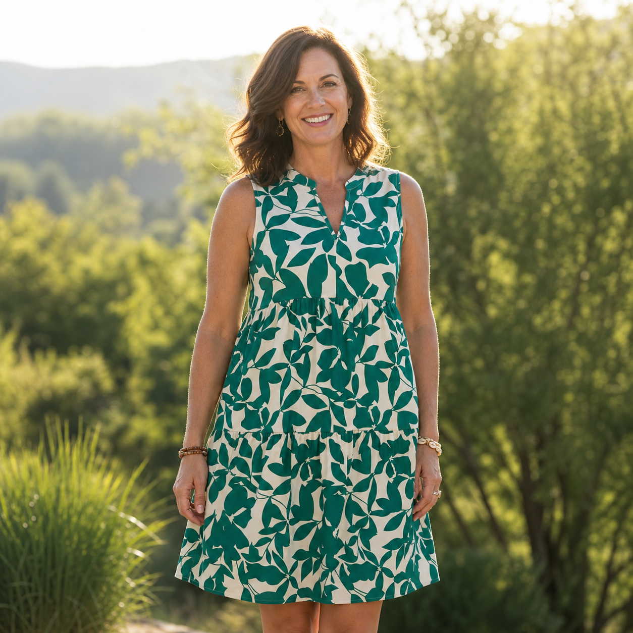 Candida Vettori™ Breathable Floral Summer Dress for Effortless Style
