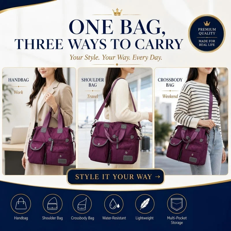 CarryLux™ Spacious Everyday Tote for Effortless Organization