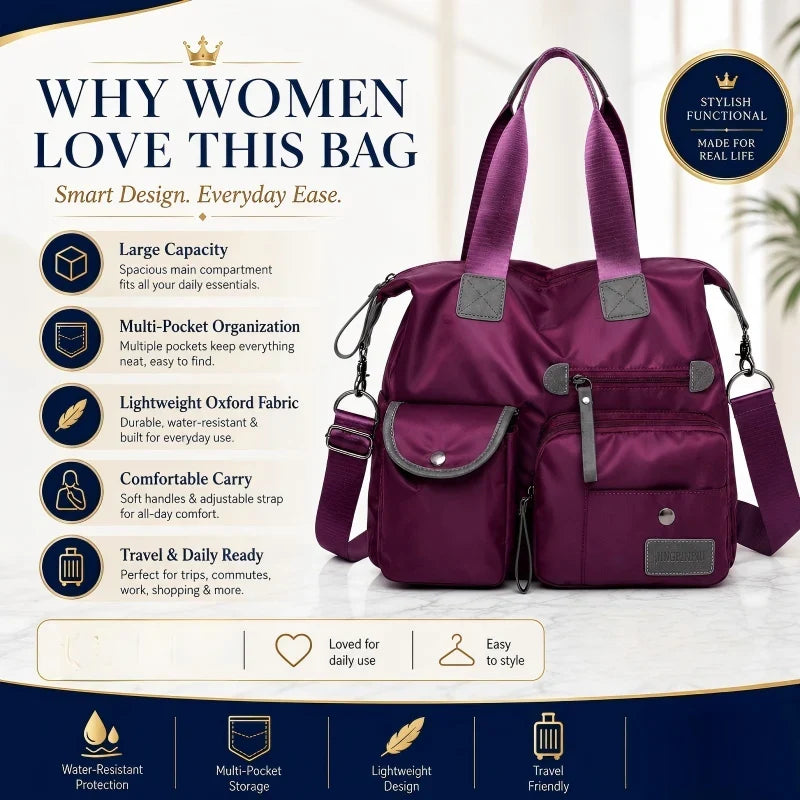 CarryLux™ Spacious Everyday Tote for Effortless Organization