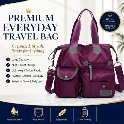 CarryLux Spacious Everyday Tote - main front view of large capacity waterproof tote bag for women