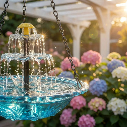 Cascadelle™ Solar Powered Cascading Bird Bath Fountain