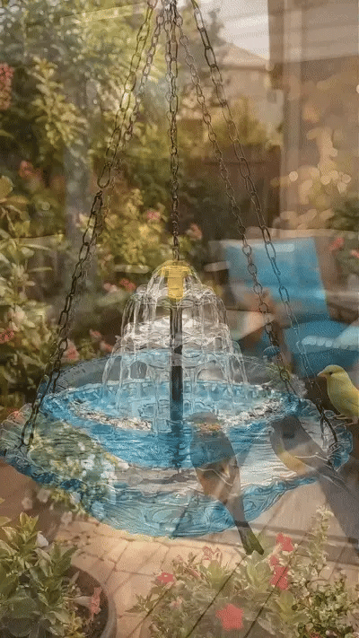Cascadelle™ Solar Powered Cascading Bird Bath Fountain