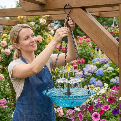 Cascadelle™ Solar Powered Cascading Bird Bath Fountain