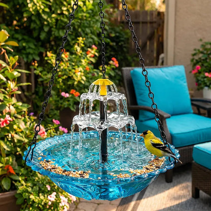 Cascadelle™ Solar Powered Cascading Bird Bath Fountain