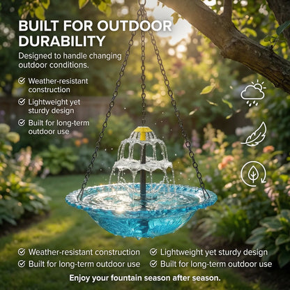 Cascadelle™ Solar Powered Cascading Bird Bath Fountain