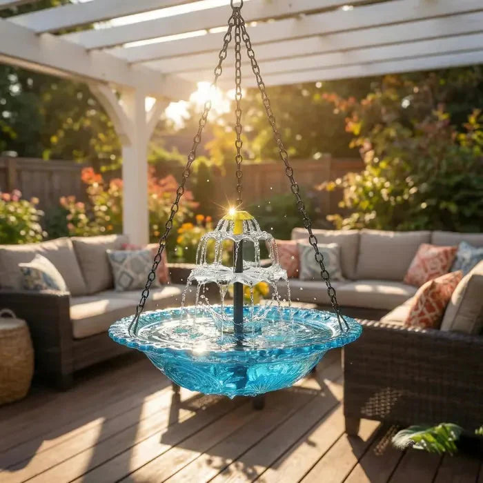 Cascadelle™ Solar Powered Cascading Bird Bath Fountain
