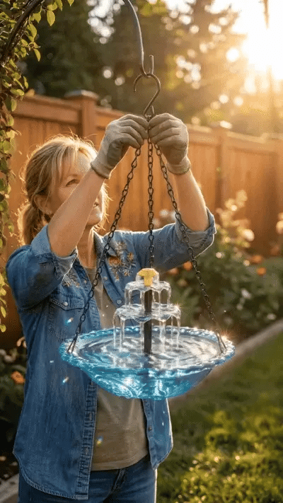 Cascadelle™ Solar Powered Cascading Bird Bath Fountain