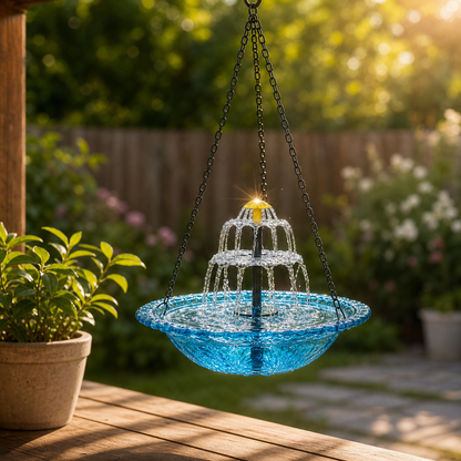 Cascadelle™ Solar Powered Cascading Bird Bath Fountain