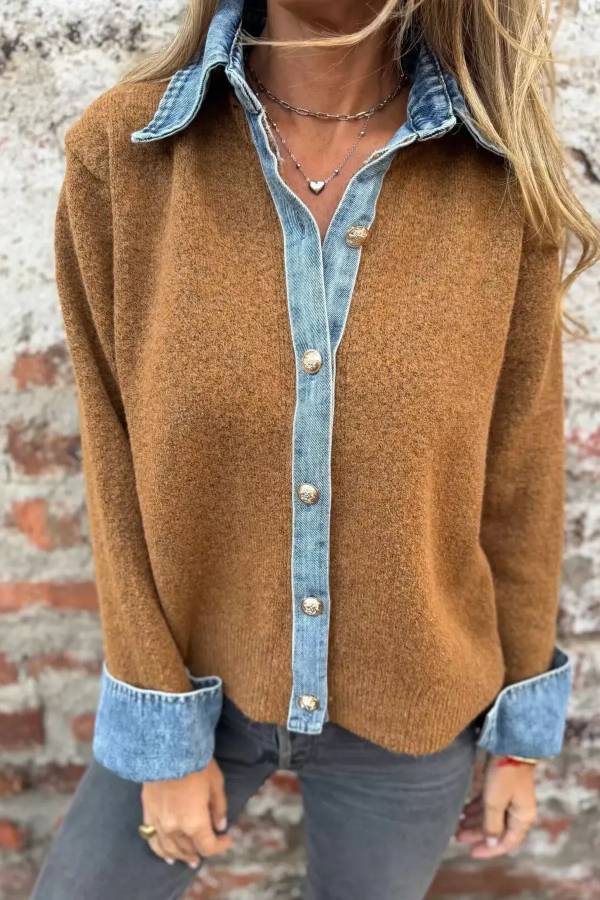 Cassandra Borghi™ Trimmed Cardigan for Effortless Everyday Style