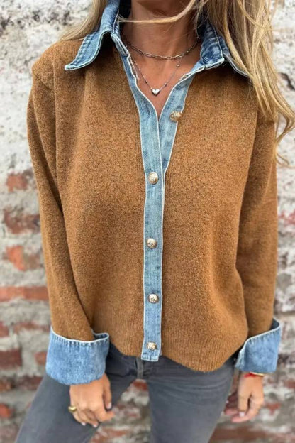 Cassandra Borghi™ Trimmed Cardigan for Effortless Everyday Style