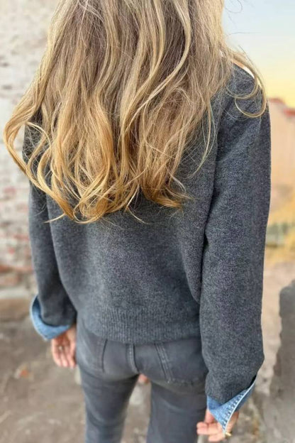 Cassandra Borghi™ Trimmed Cardigan for Effortless Everyday Style