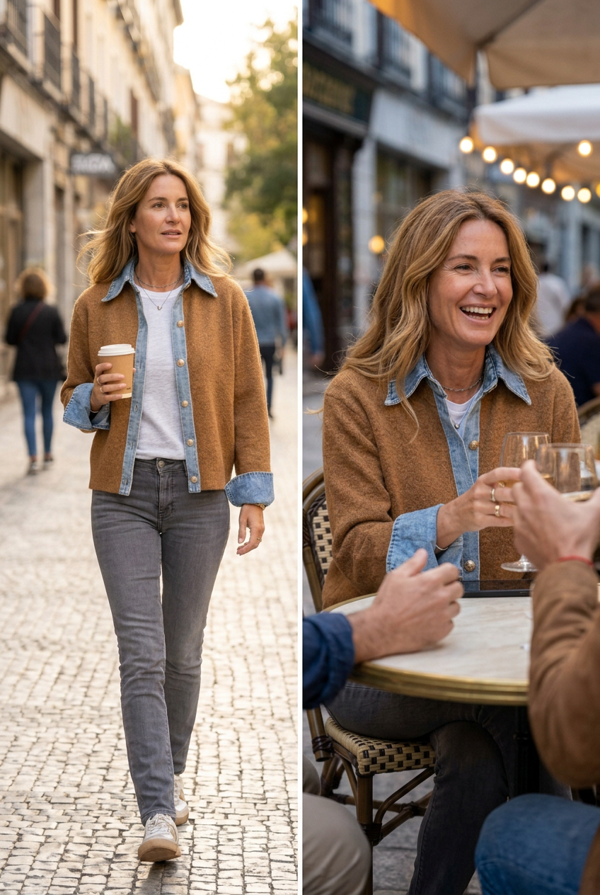 Cassandra Borghi™ Trimmed Cardigan for Effortless Everyday Style