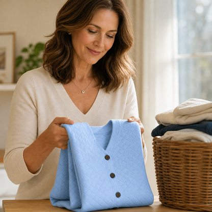 Caterina Borgognini™ Cozy Button Cardigan for Polished Everyday Layering