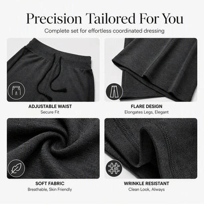 Caterina Boselli™ High Waist Flared Pants for Effortless Elongation