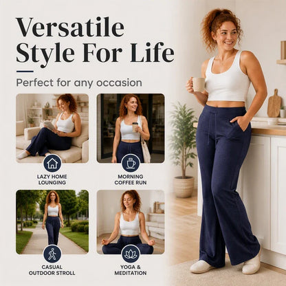 Caterina Boselli™ High Waist Flared Pants for Effortless Elongation