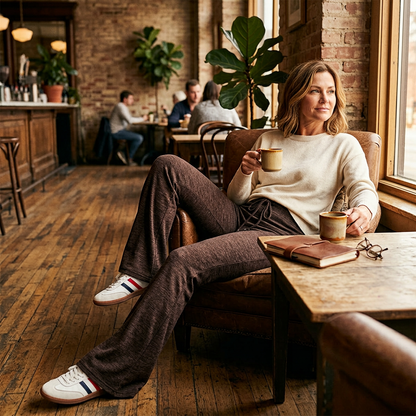 Caterina Boselli™ High Waist Flared Pants for Effortless Elongation