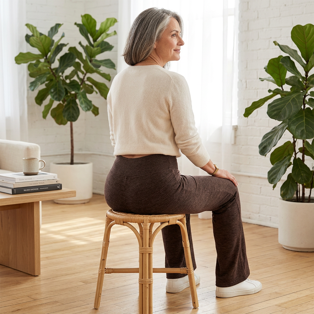 Caterina Boselli™ High Waist Flared Pants for Effortless Elongation