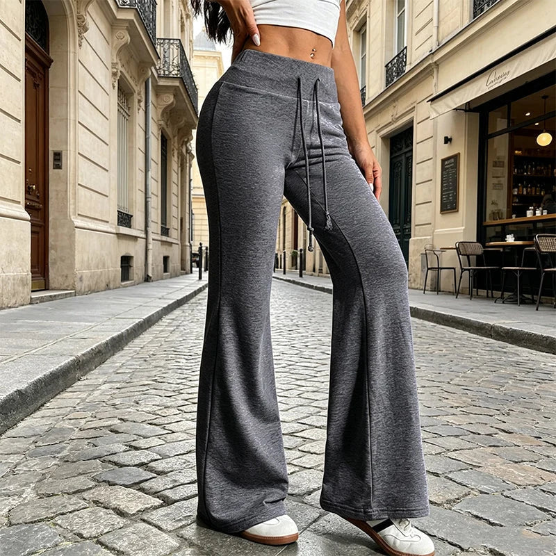 Caterina Boselli™ High Waist Flared Pants for Effortless Elongation