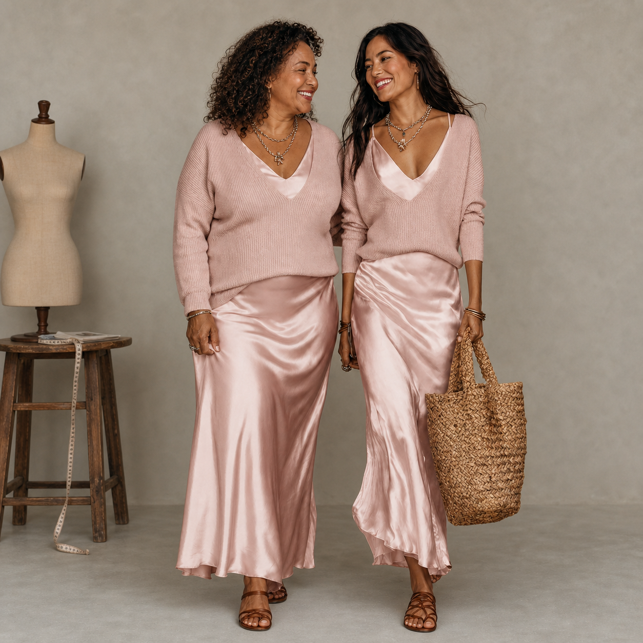 Caterina Gualandi™ Coordinated Dress Set for Effortless Elegance