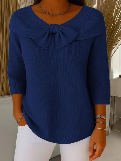 Caterina Mantellini™ Versatile Bow Top for Work and Evenings