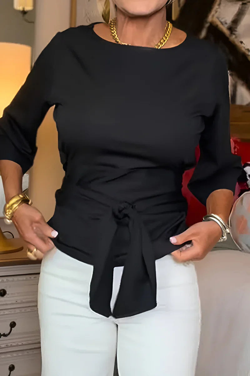Caterina Mantellini™ Versatile Bow Top for Work and Evenings